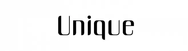 Unique  Frei Schriftart Herunterladen