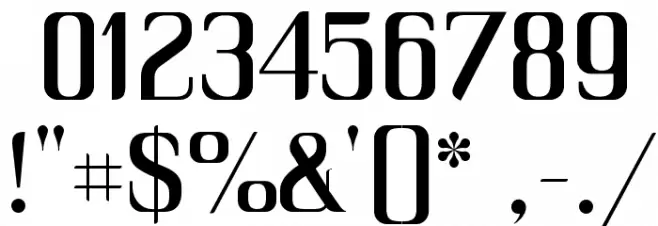 Unique Font OTHER CHARS