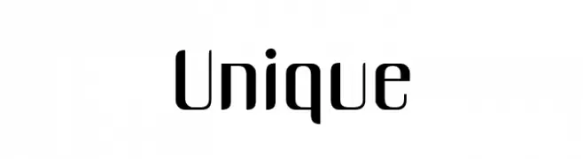 Unique  Frei Schriftart Herunterladen