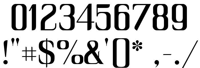 Unique Font OTHER CHARS