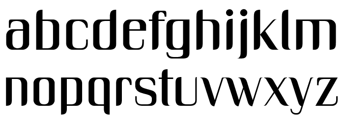 Unique Font LOWERCASE