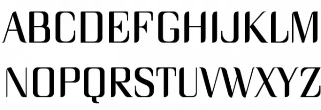 Unique Font UPPERCASE