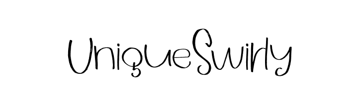 UniqueSwirly  Frei Schriftart Herunterladen