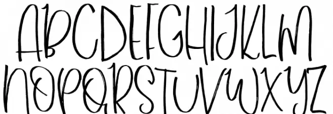 UniqueSwirly Schriftart Groß