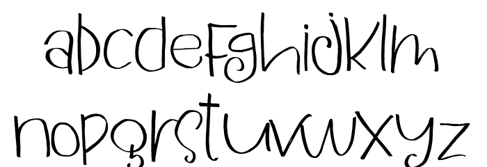 UniqueSwirly Font LOWERCASE