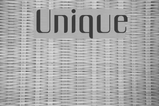 Unique Font examples