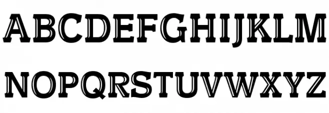 UnisanShineUT Шрифта ВЕРХНИЙ