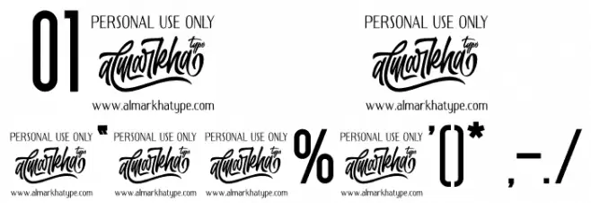 Uniser Bold Font OTHER CHARS