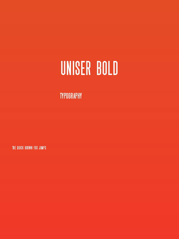 Uniser Bold Poster