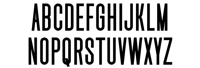 Uniser Bold Font LOWERCASE