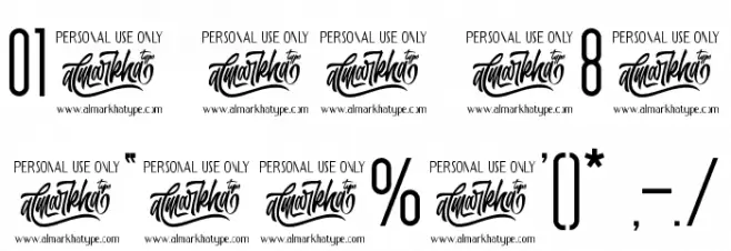 Uniser Font OTHER CHARS