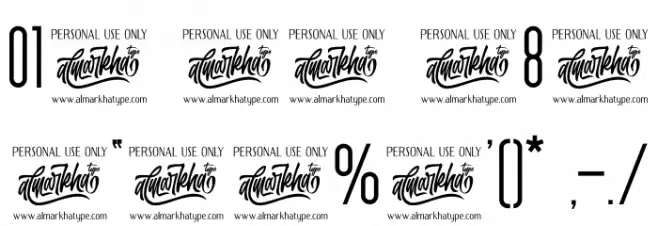 Uniser Font OTHER CHARS