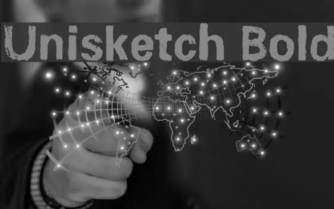 Unisketch Bold Caratteri examples