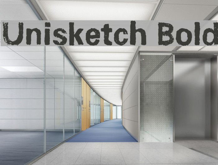 Unisketch Bold Caratteri examples