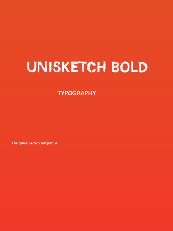 Unisketch Bold Poster