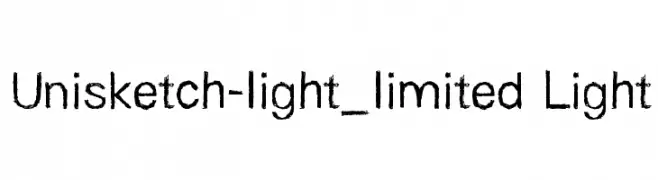 Unisketch-light_limited Light  baixar fontes gratis