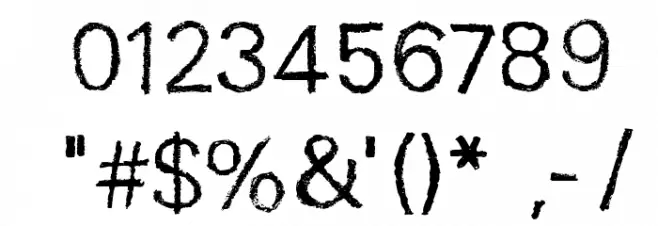 Unisketch-light_limited Light Font OTHER CHARS