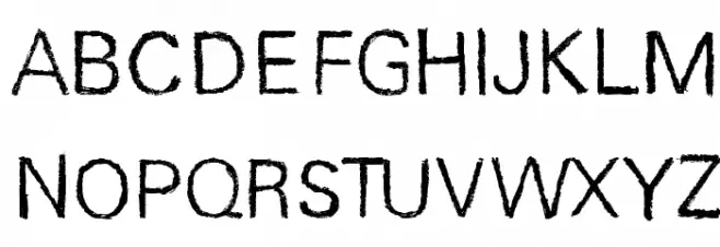 Unisketch-light_limited Light フォント 大文字