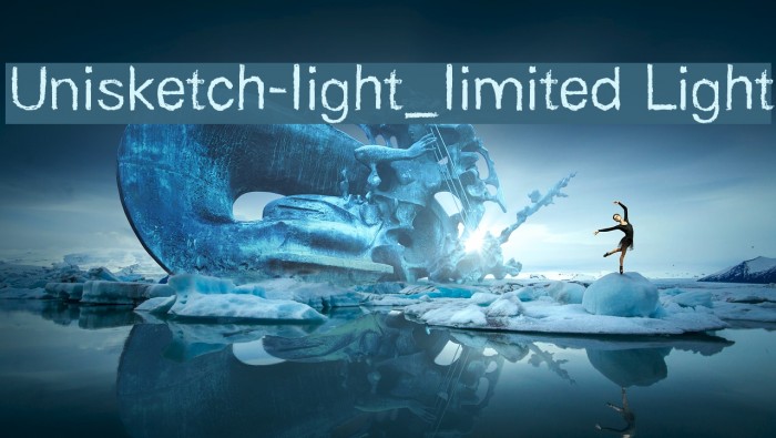 Unisketch-light_limited Light Font examples