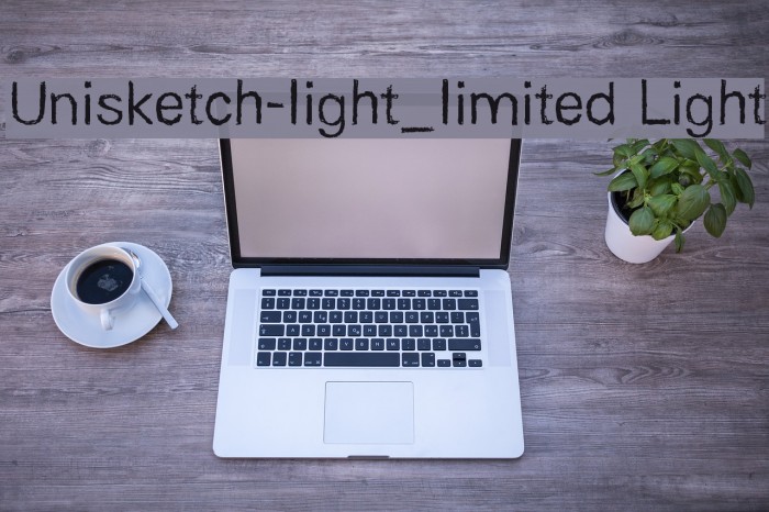 Unisketch-light_limited Light Font examples