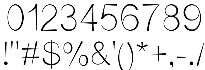 Unisono INK Font OTHER CHARS