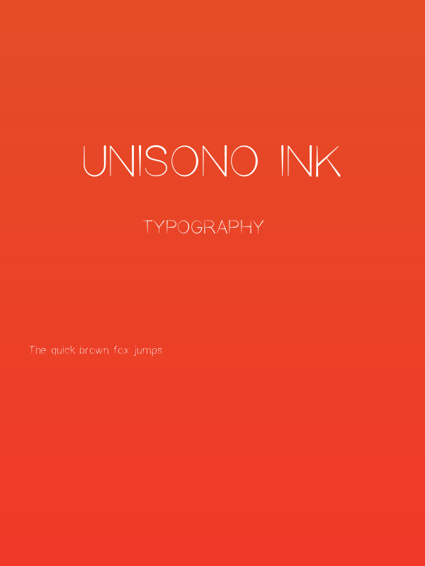 Unisono INK Poster
