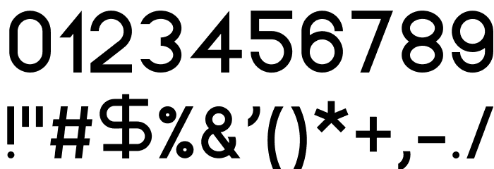 Unisono Lowercase Font OTHER CHARS