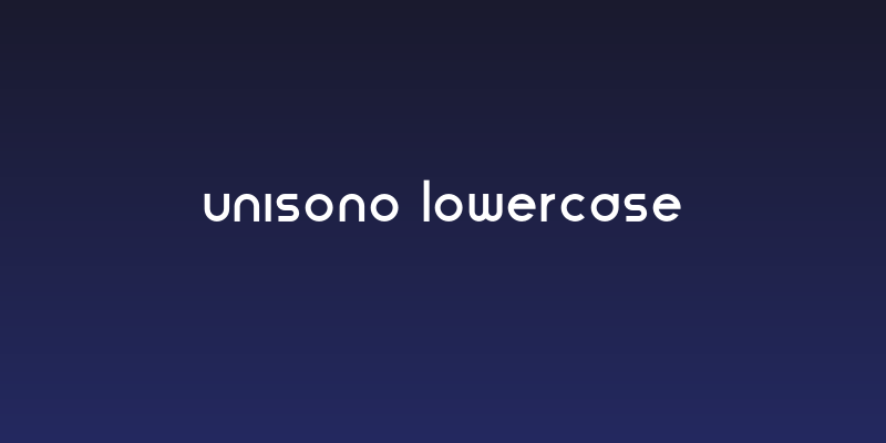 Unisono Lowercase Social Header