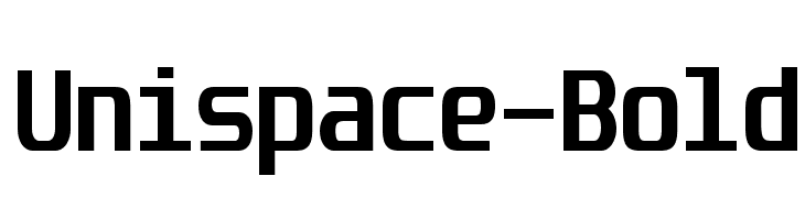Unispace-Bold Font