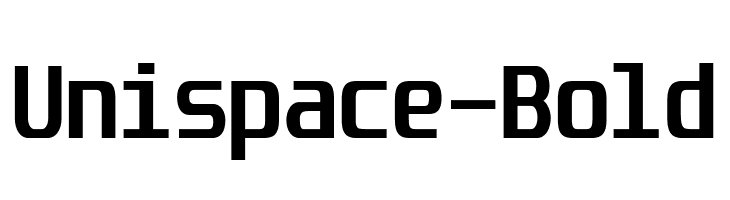 Unispace-Bold  Free Fonts Download