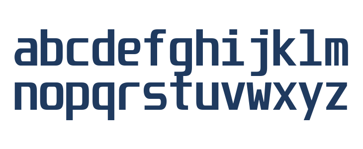 Unispace-Bold Lowercase