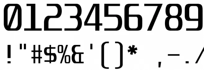 Unispace-Regular Font OTHER CHARS