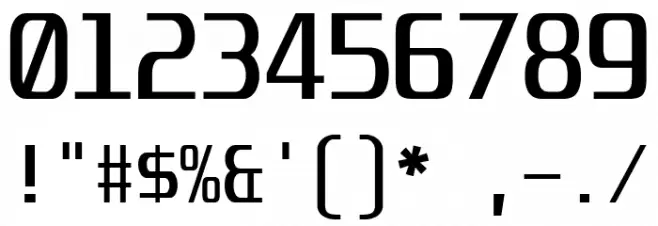 Unispace-Regular Font OTHER CHARS