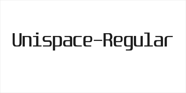 Unispace-Regular Logo