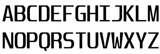 Unispace-Regular Font Litere mari