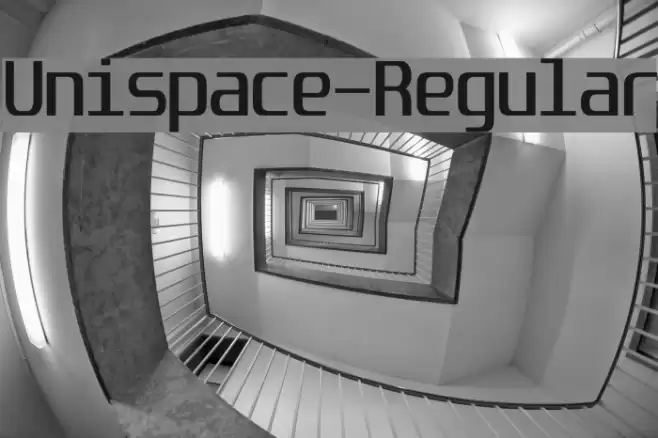 Unispace-Regular Font examples