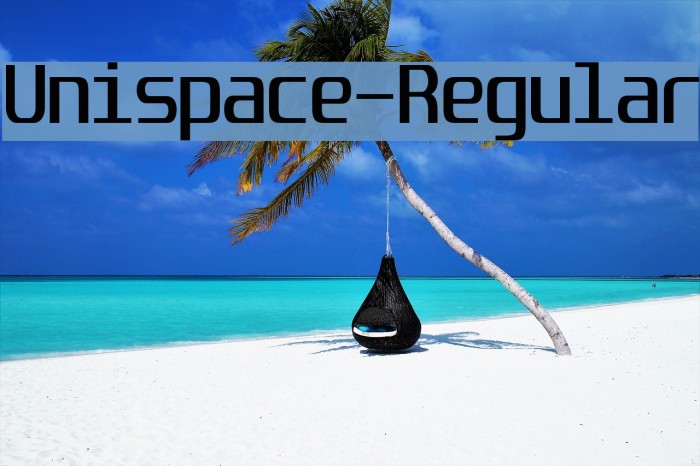 Unispace-Regular Font examples