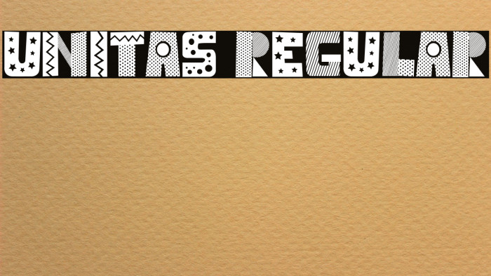 Unitas Regular Font examples