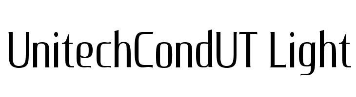 UnitechCondUT Light Font