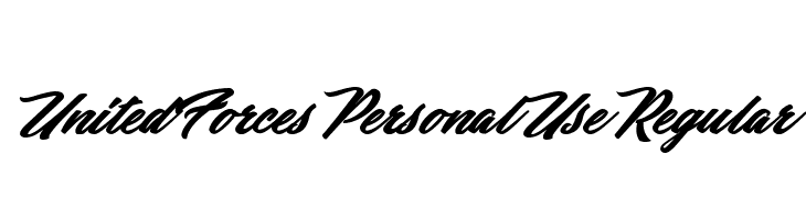 United Forces Personal Use Regular  font caratteri gratis