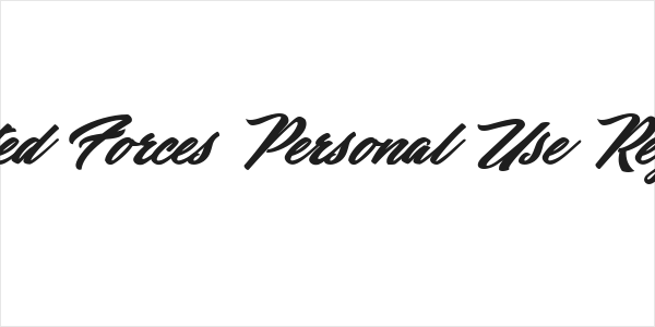 United Forces Personal Use Regular Logo