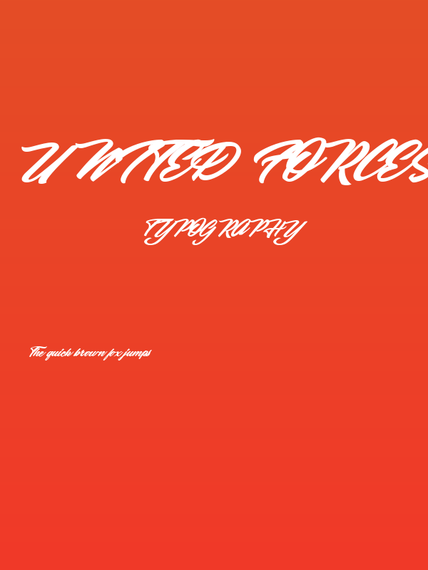 United Forces Personal Use Regular Poster