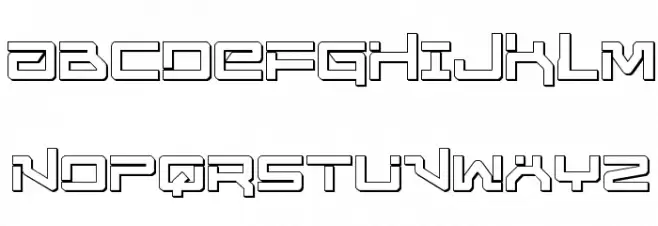 United Planets 3D Schriftart Groß