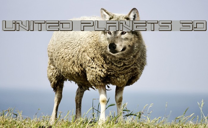 United Planets 3D Font examples