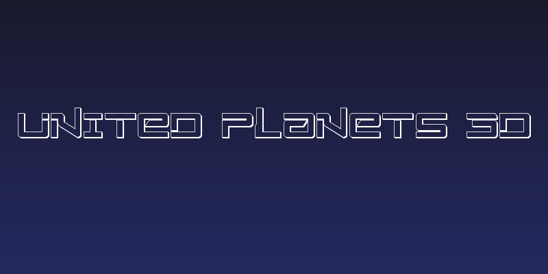 United Planets 3D Social Header