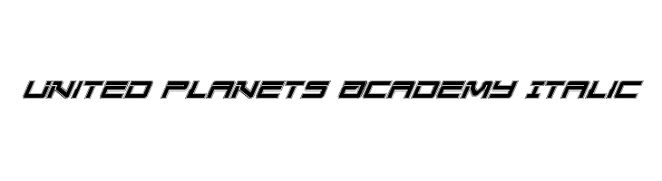 United Planets Academy Italic  フリーフォントのダウンロード