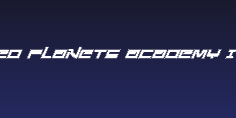 United Planets Academy Italic Social Header