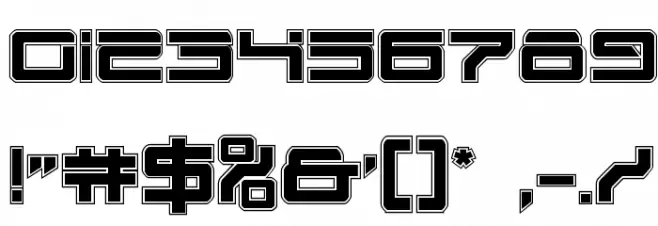 United Planets Academy Font OTHER CHARS