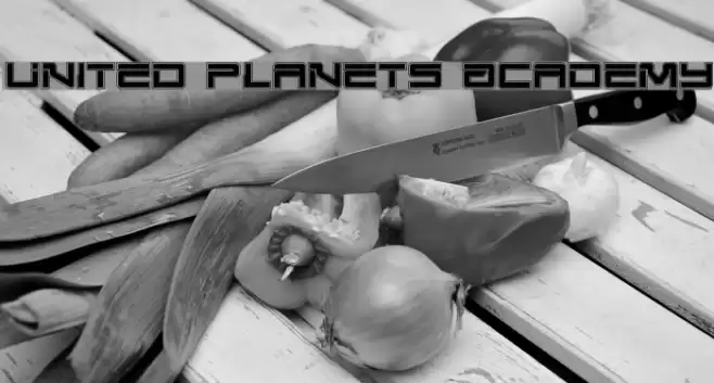 United Planets Academy Font examples