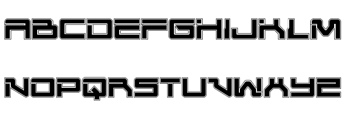 United Planets Academy Font LOWERCASE
